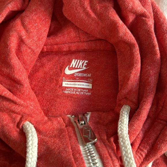 Nike zip up sweatshirt, pink / salmon - Picture 3 of 4